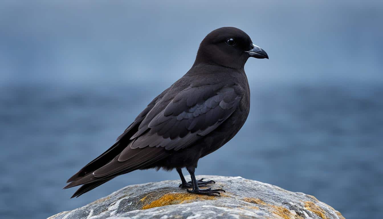 Dunkler Sturmtaucher