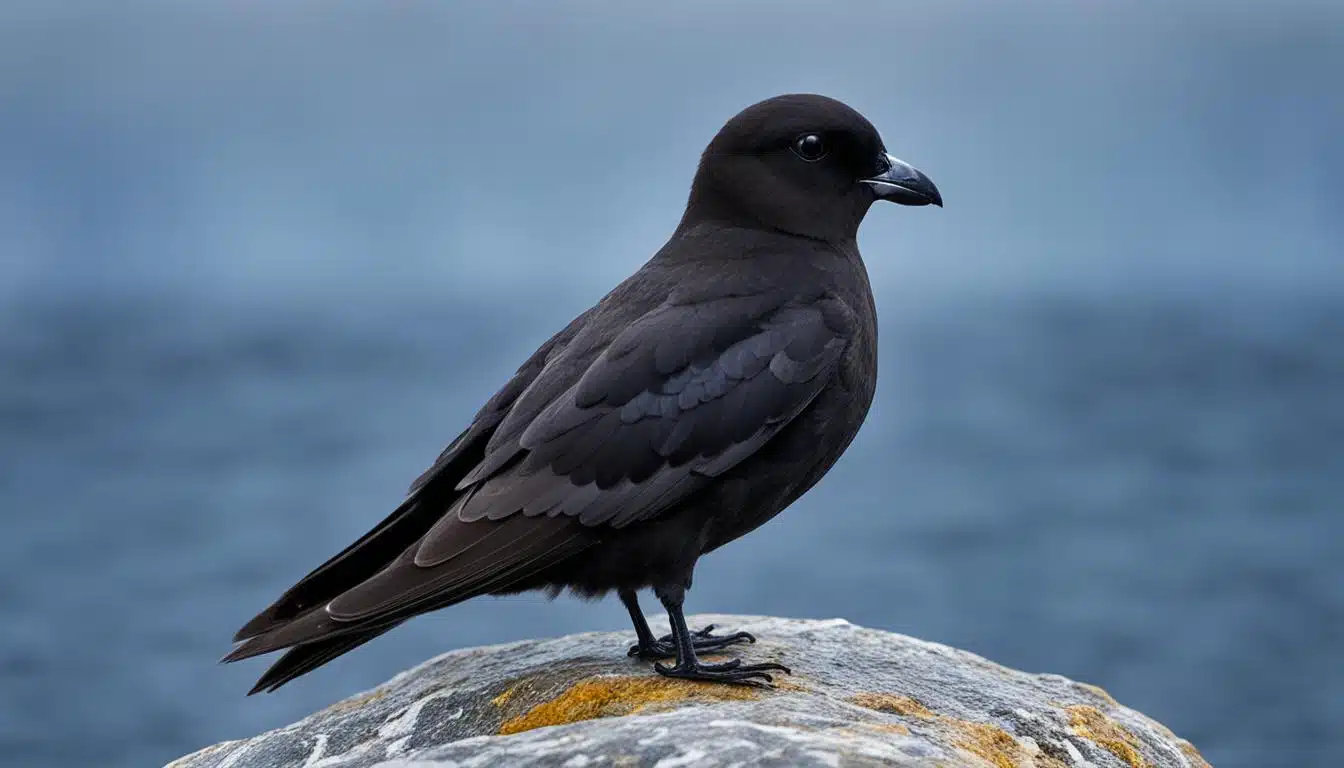 Dunkler Sturmtaucher