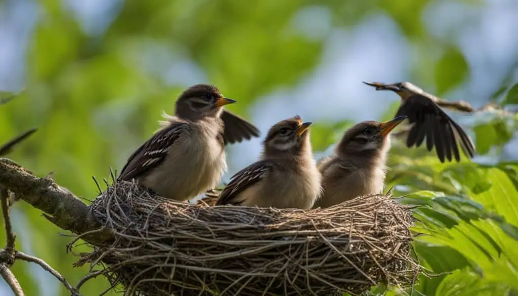 Kommen Jungvogel Zuruck Ins Nest