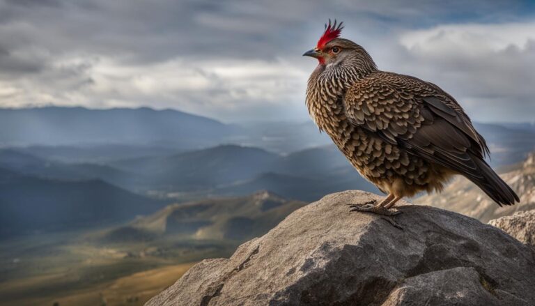 Vogelporträt: Steinhuhn