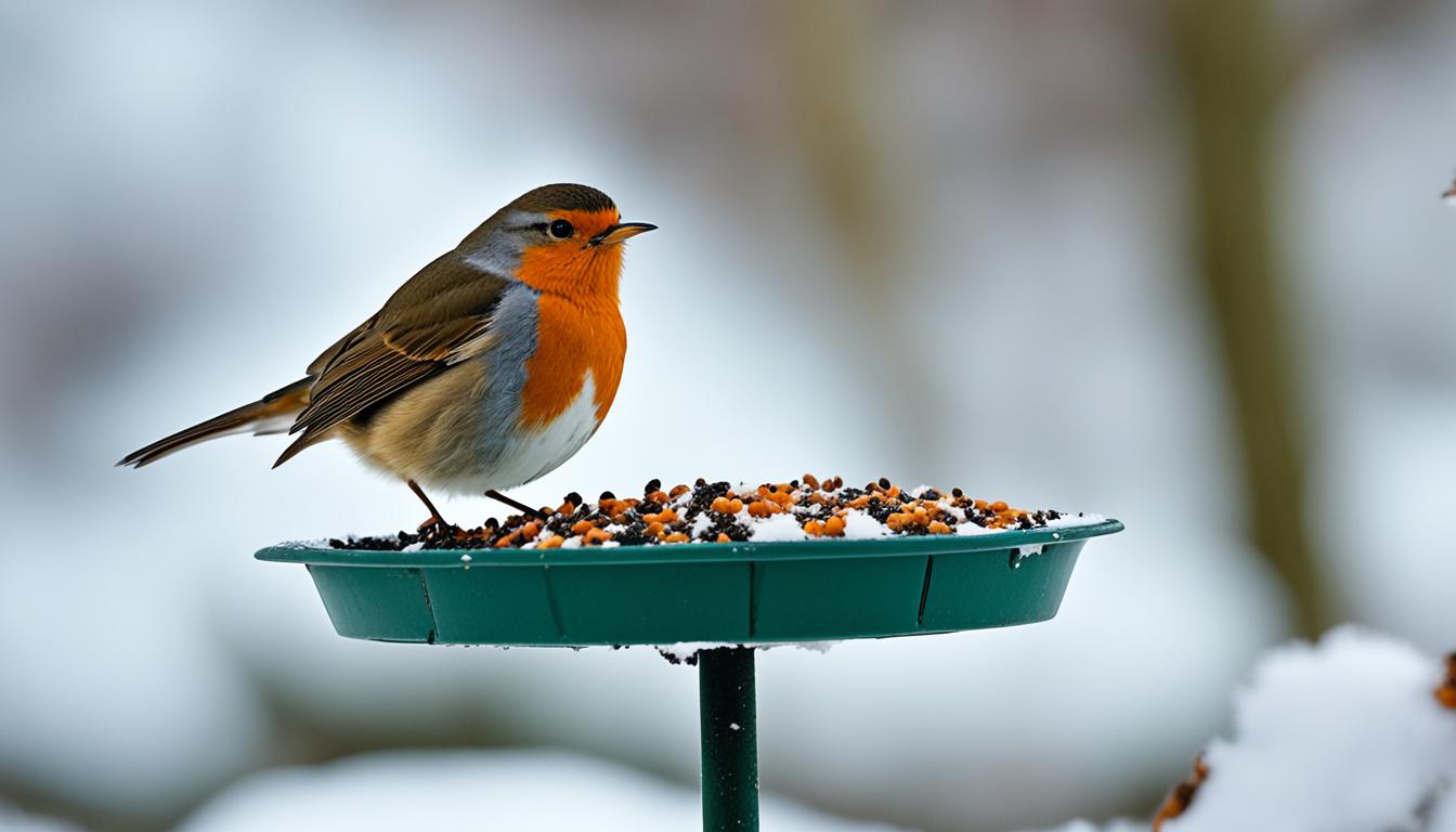 Rotkehlchen Futter Im Winter