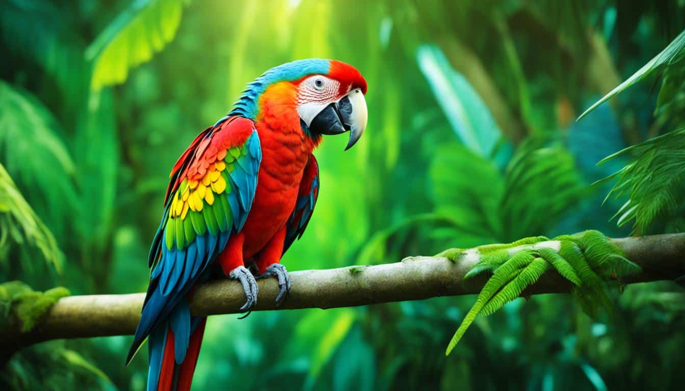 langer schnabel papagei