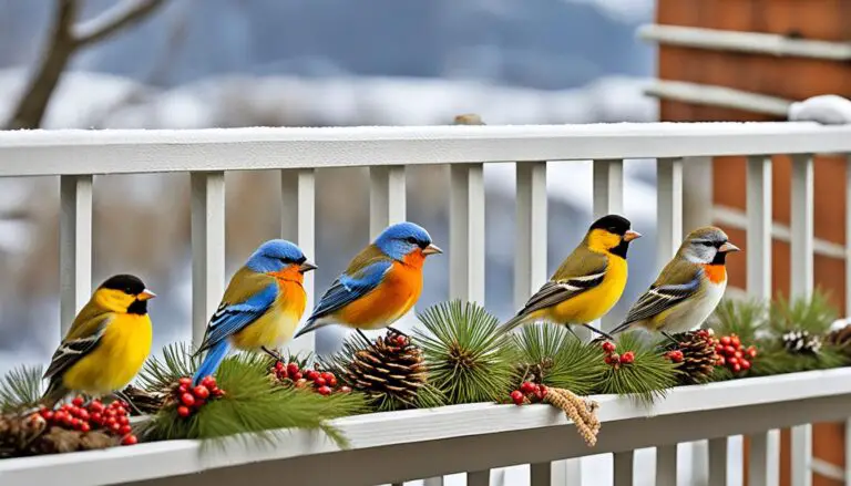 Meisen füttern am Balkon