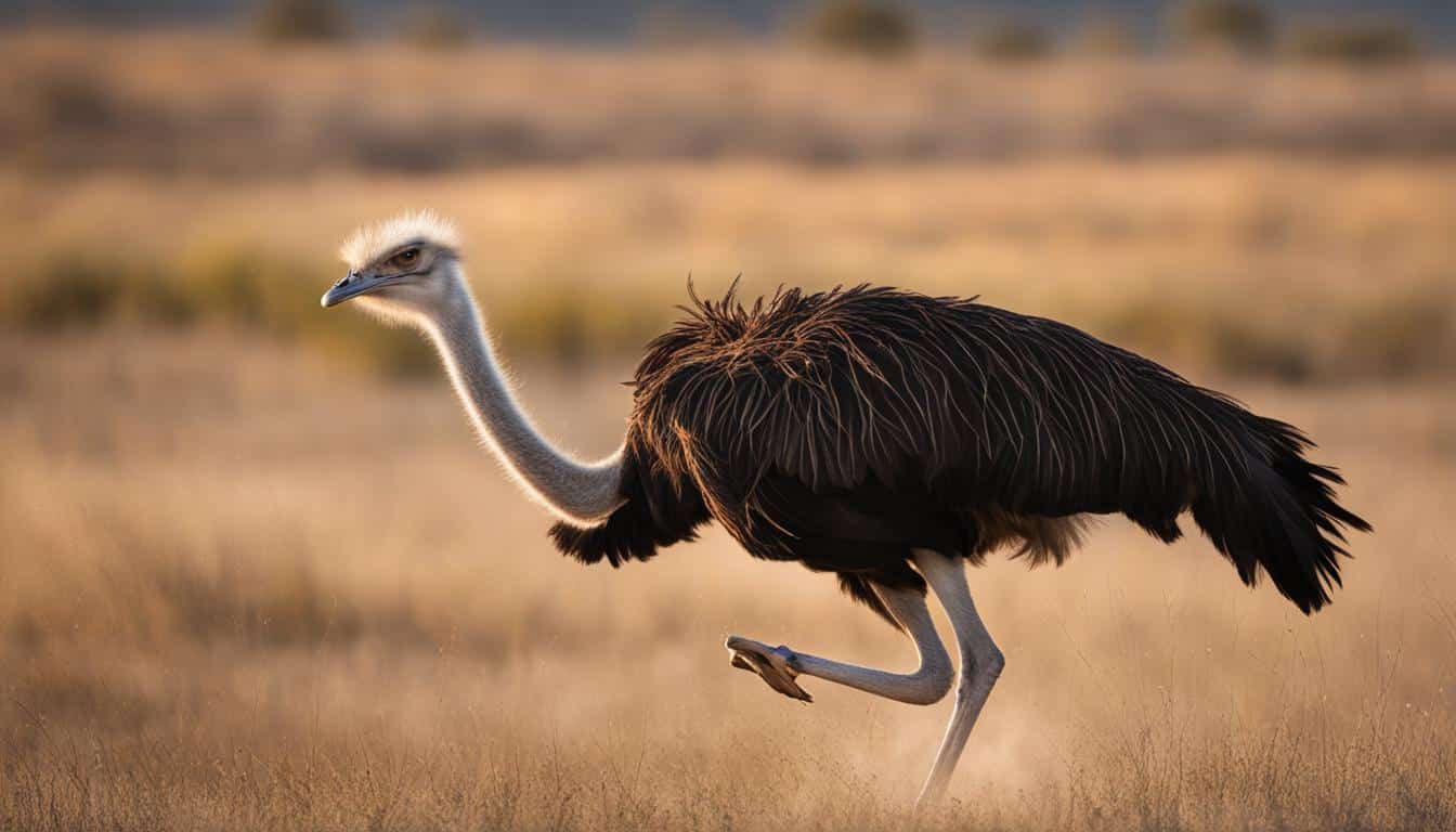 vogel strauß wie schnell