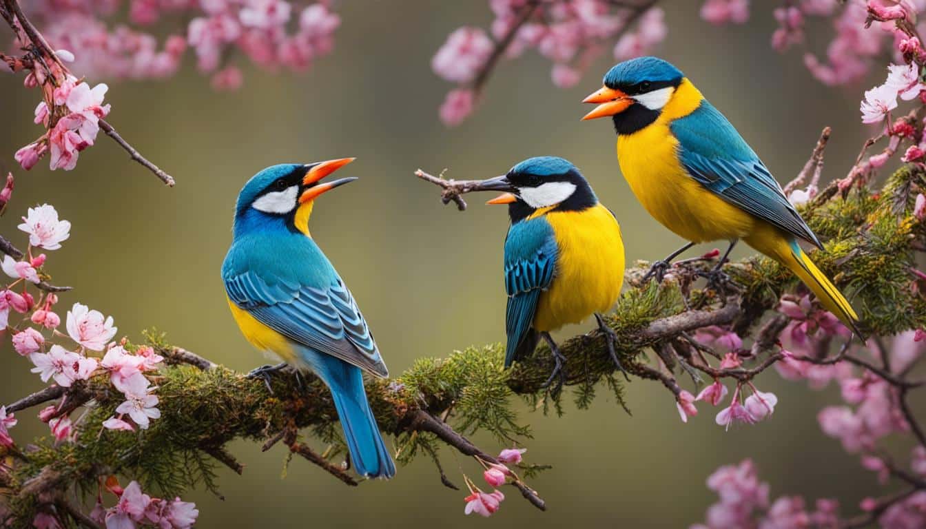 was machen vögel im frühling