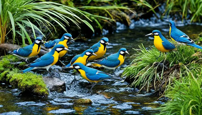 welche vögel leben am bach