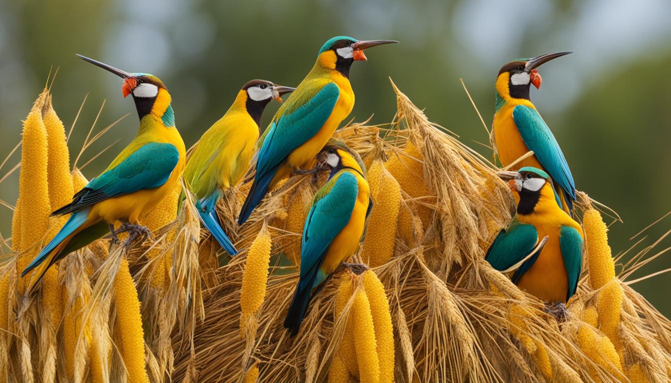 welche vogel fressen hirse