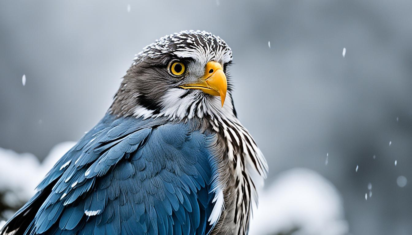 wie ein weiser vogel im schneesturm kinox