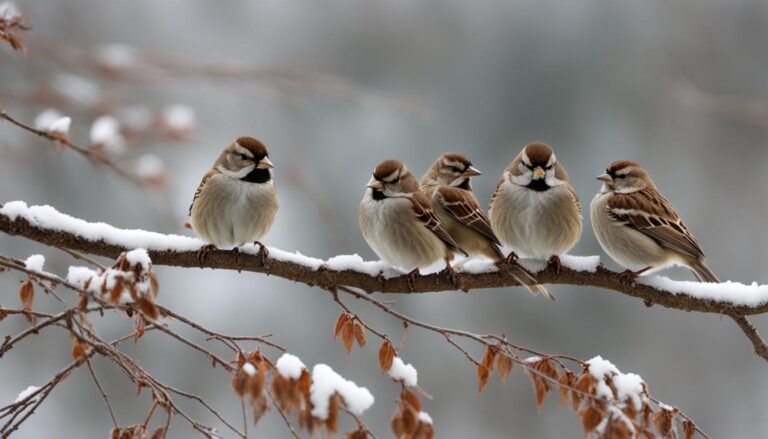 wo schlafen spatzen im winter